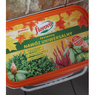 NAWÓZ FLOROVIT JESIENNY 4KG UNIWERSALNY WIADERKO