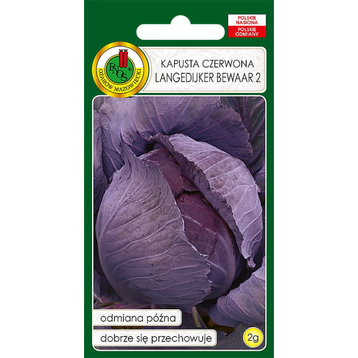 KAPUSTA GŁOWIASTA CZERWONA LANGEDIJKER BEWAAR 2g