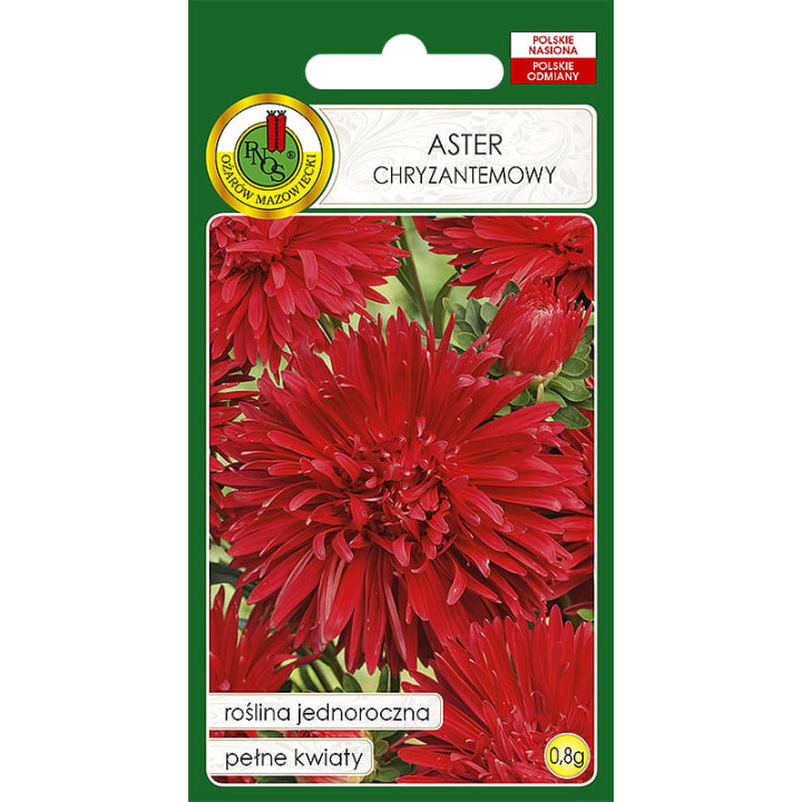 ASTER CHRYZANTEMOWY CZERWONY 0,8g
