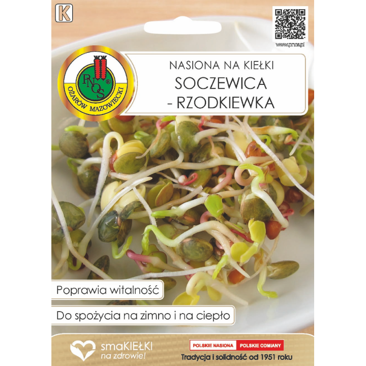 NASIONA NA KIEŁKI SOCZEWICA RZODKIEWKA 30g