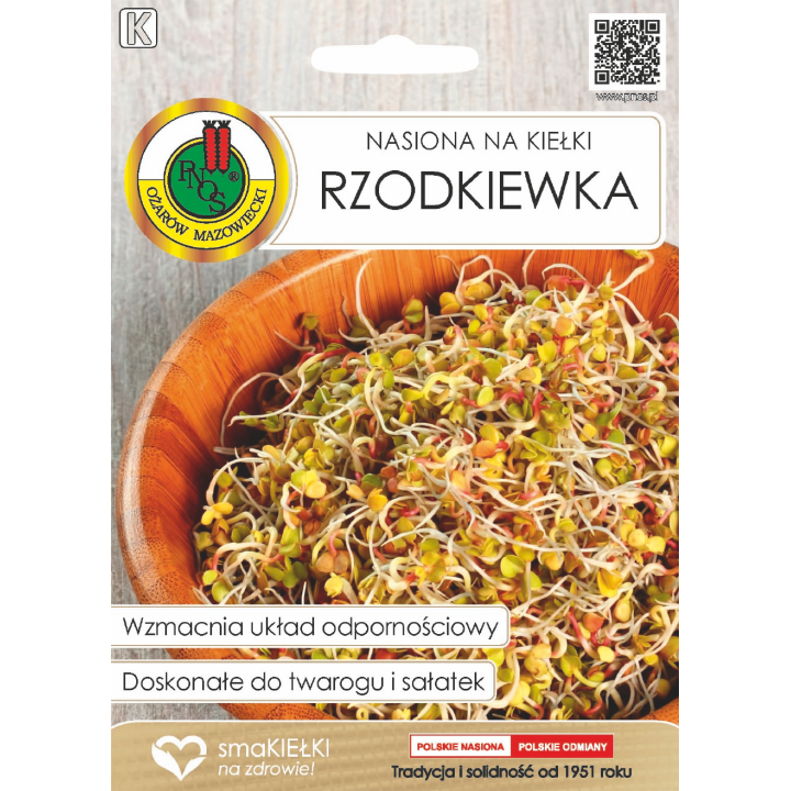 NASIONA NA KIEŁKI RZODKIEWKA 20g