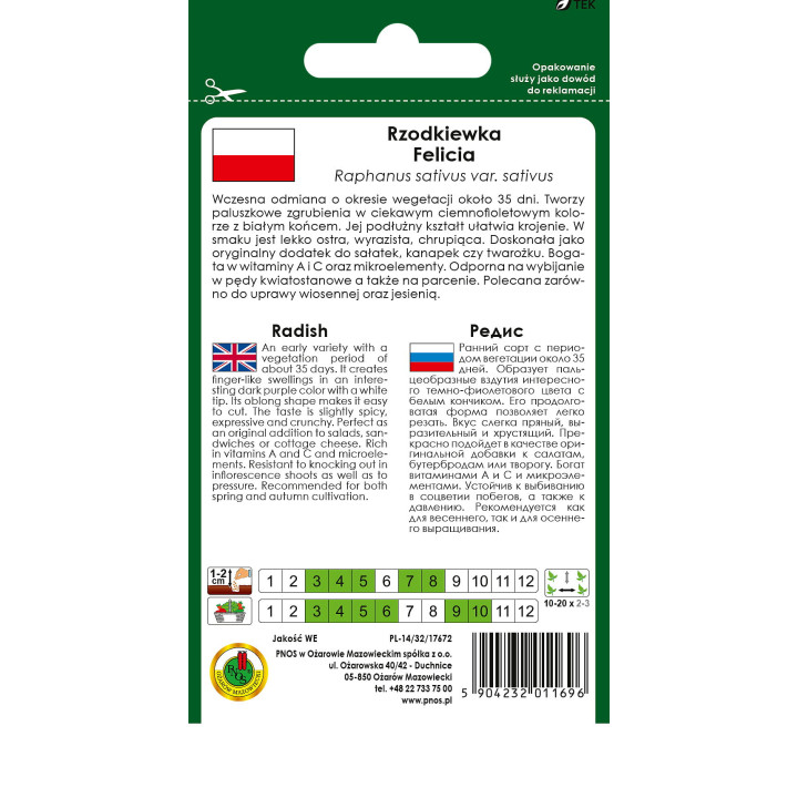 RZODKIEWKA FELICIA 2g